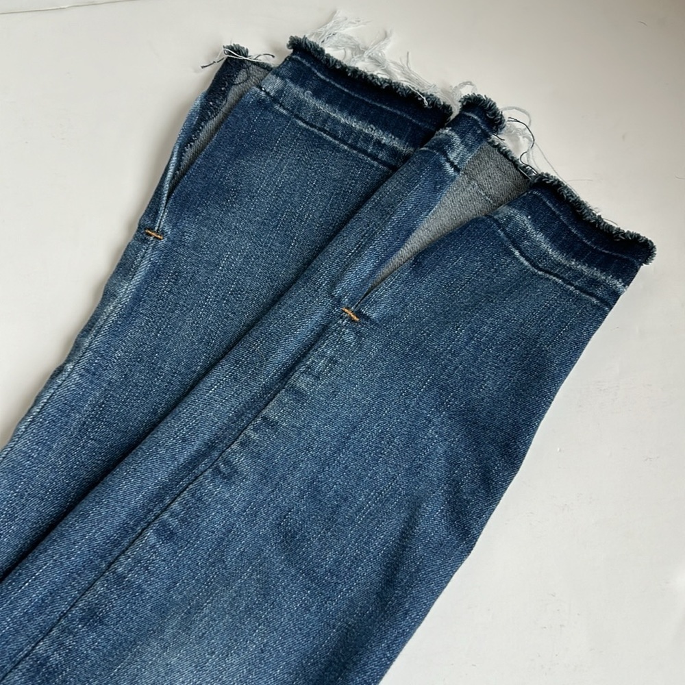 Judy Blue Sharon High Rise Released Hem Skinny blue jean zip closure - Picture 11 of 15